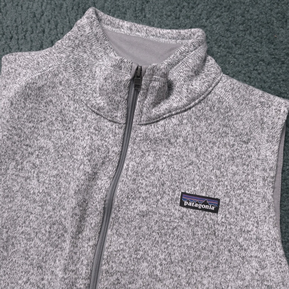 Patagonia Better Sweater Vest Mens XL Grey Heather Full Zip Fleece Lightweight